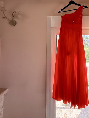 Tassos Mitropoulos Coral Designer Jumpsuit Like New