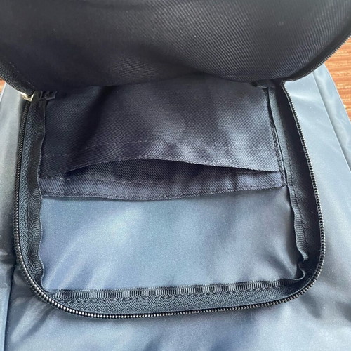 Unisex crossbody bag new, blue, with inner and outer pockets