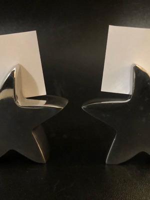 @home star-shaped photo or name tag holders like new, set of 2