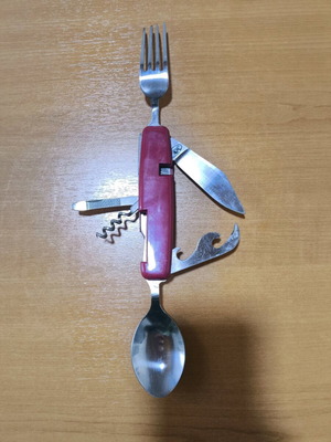 VA multitool like new with spoon and fork