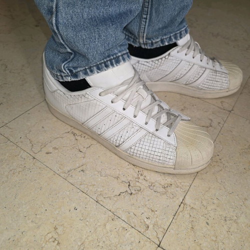 Adidas men's sneakers used, size 44 and 2/3, white