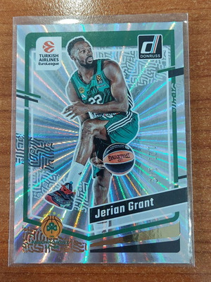 Panini Donruss Euroleague 2023-2024 Jerian Grant numbered Holo Laser card like new