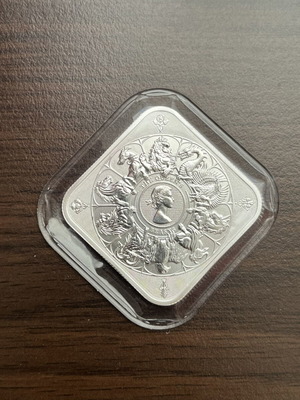 Silver coin The Queen's Beasts, Royal Mint