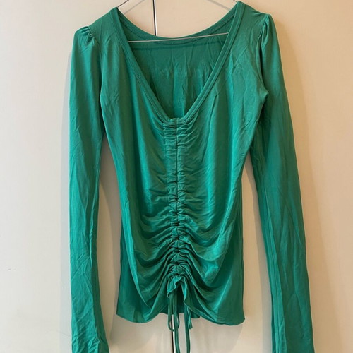 Denny Rose long-sleeve blouse green like new