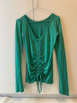 Denny Rose long-sleeve blouse green like new