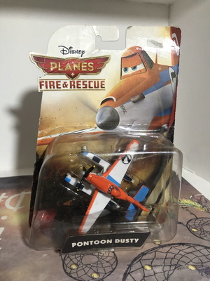 Disney Pixar Planes Dusty Fire and Rescue Plane Pontoons diecast like new 3"