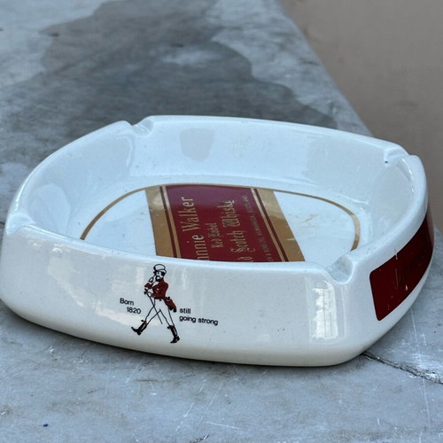 Ceramic ashtray Johnnie Walker Red Label used, Wade PDM England