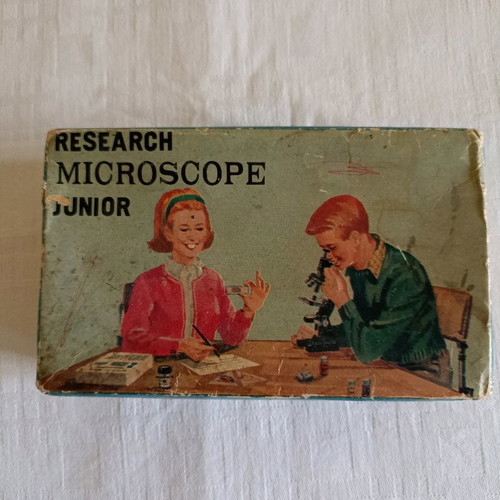 Vintage children's microscope used from 1960