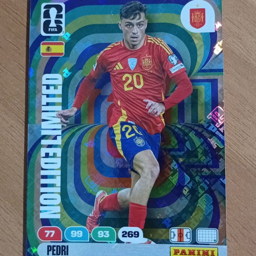 Panini World Cup 2026 Adrenalyn XL Limited Edition Hologram Pedri μικρό μέγεθος σαν καινούργιο