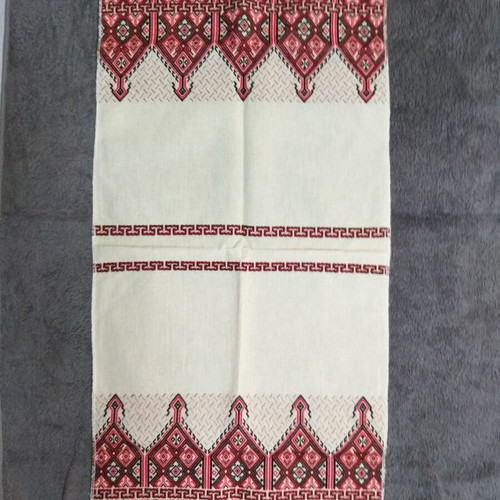 Cretan handmade woven textile unused, elongated