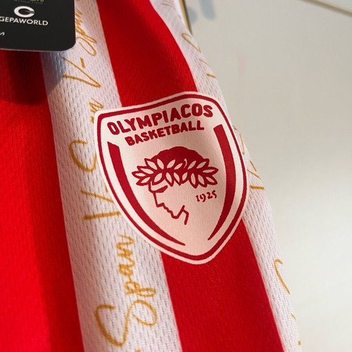 GSA Olympiacos B.C. Anniversary Spanoulis Limited Edition Men's Basketball Jersey New Size Large