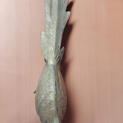 Bronze Pheasant Set of 2 from Italy 1960-70 used, collectible