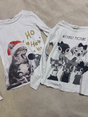 Girls' longsleeve shirts H&M 6-8 years like new, set of 2