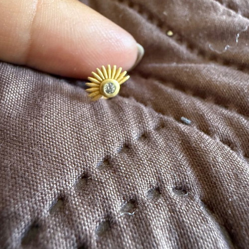 925 silver gold-plated earrings