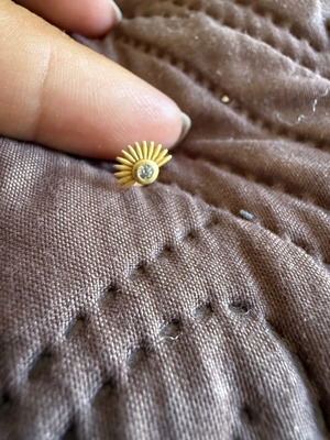 925 silver gold-plated earrings