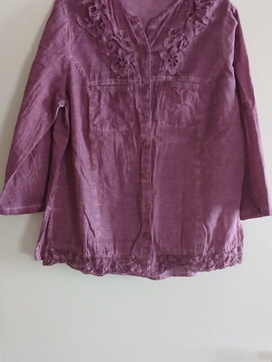 Damiano Milano boho shirt, purple, XXL