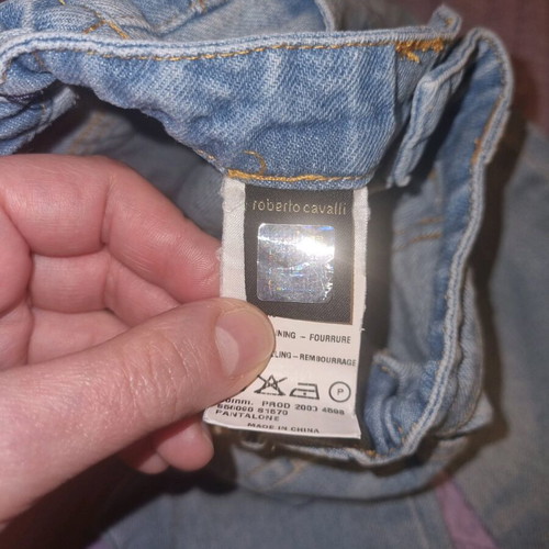 Roberto Cavalli baby denim pants like new, light blue, 24 months