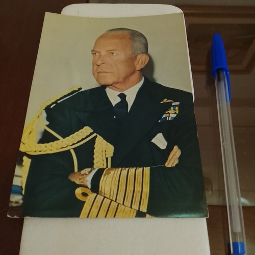 Vintage postcard of King Paul II of Greece used