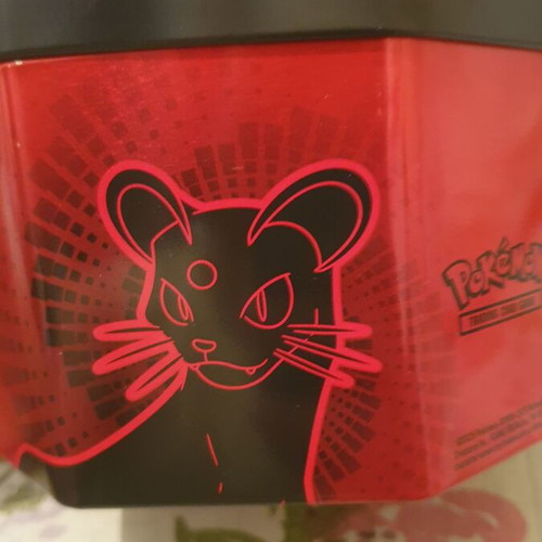 Pokemon TCG Tin Team Rocket MewTwo like new, card storage box