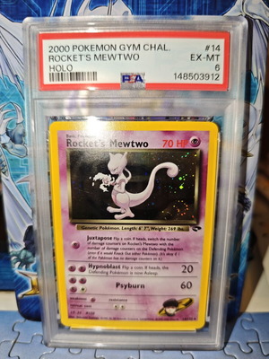Rocket's Mewtwo GC 14 PSA 6 Pokemon card