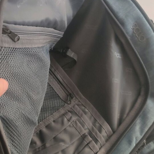 Polo backpack like new, blue, shoulder bag for student