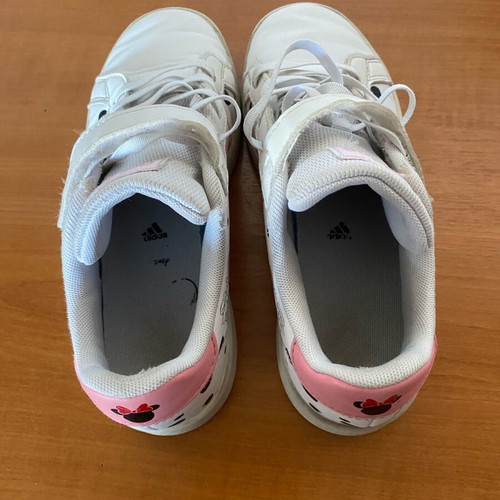 Adidas girls' athletic shoes used, size 35, white