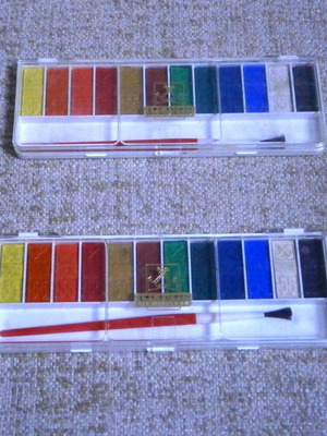Atlantic Germany vintage water colours, new, pack of 2