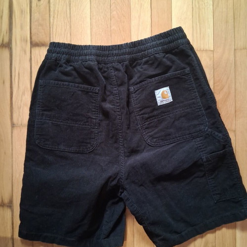 Carhartt Wip black Flint shorts, size S