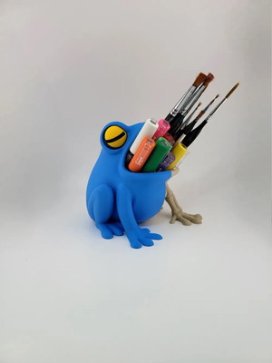 3D Printed Frog Skeleton Pen Holder new