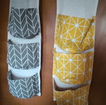 Hanging bathroom pockets