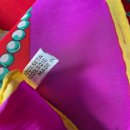 Silk scarf LORIS AZZARO PARIS new with beautiful colors