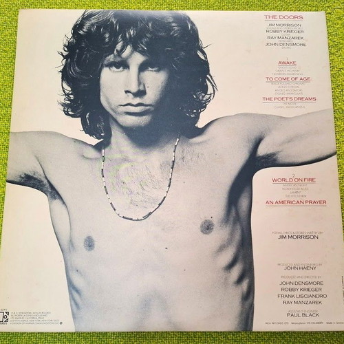 Jim Morrison Music By The Doors An American Prayer LP used, rock