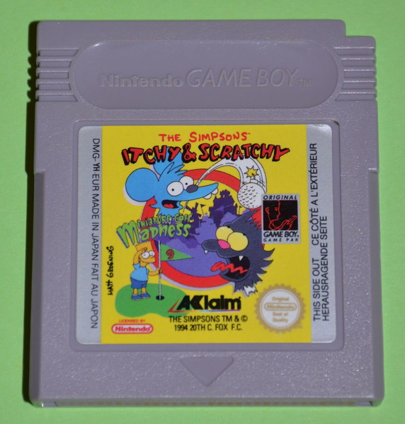 Gameboy - The Simpsons : Itchy and Scratchy in Miniature Golf Madness