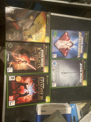 Star Wars Xbox classic OG 5x games collection