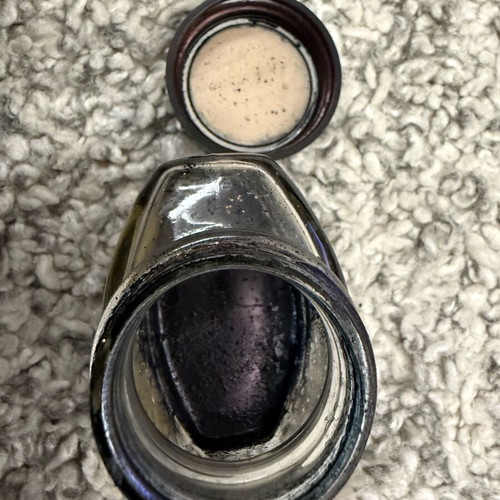 Parker Quink vintage ink bottle used with SOLV-X