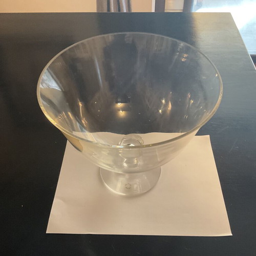 Dartington Crystal Fortuna heavy crystal bowl with foot