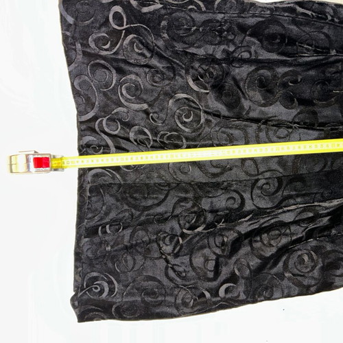 Vintage black devoré velvet dress 60s/70s, custom made, collectible