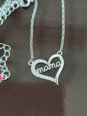 Anna Maria Mazaraki 925 silver necklace "Mama" with zirconia