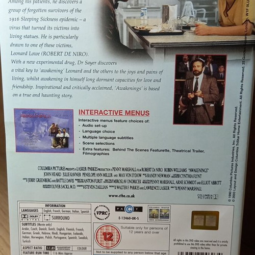 Awakenings DVD with Greek subtitles like new
