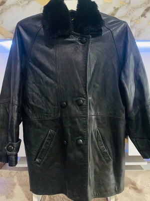 Rain women's leather jacket black, like new, XL