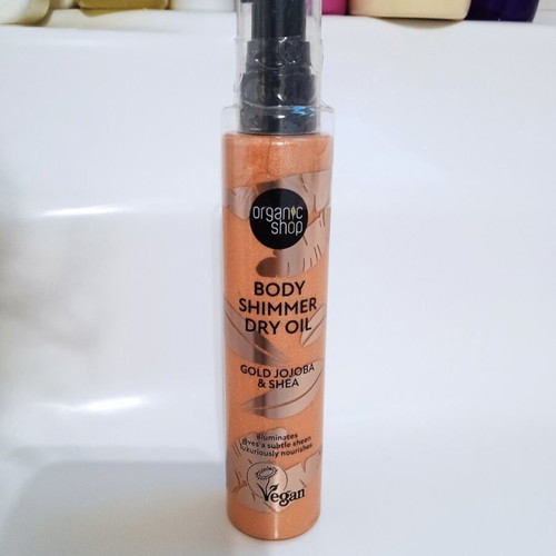 Organic Shop Body Shimmering Dry Oil 100ml new