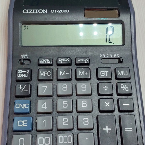 CIZITON CT 2000 calculator like new, large double