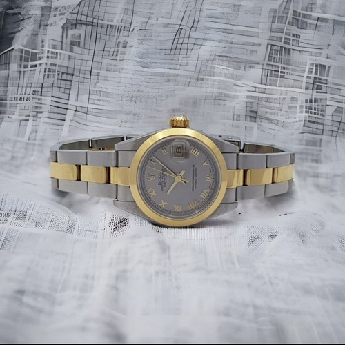 Rolex Datejust 26mm new old stock women's watch with two tone bracelet