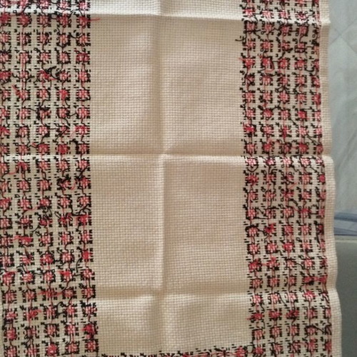 Handmade embroidered table runner 66x40 cm, new, cross-stitch