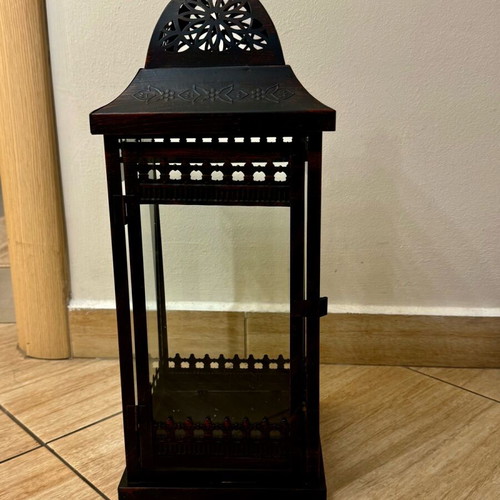 Bronze Floor Lantern like new
