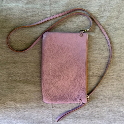 Gianni Chiarini lilac leather crossbody bag clutch
