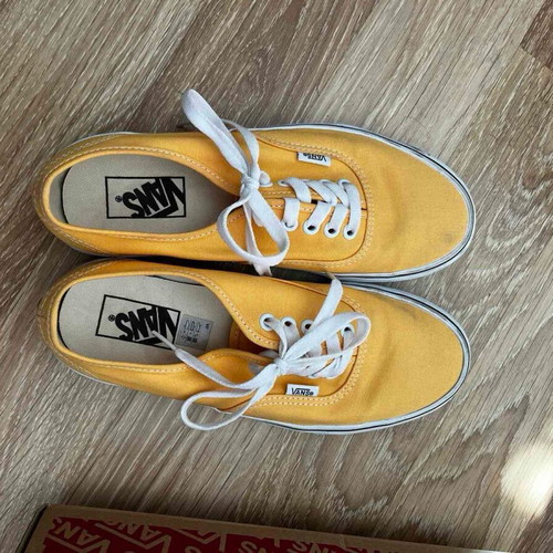 Vans branded shoes yellow like new, size 39