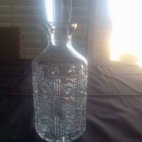 Crystal decanter, vintage