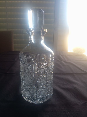 Crystal decanter, vintage