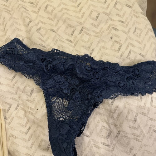 Lace underwear new, navy blue